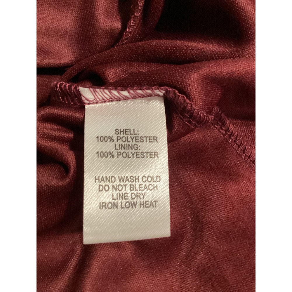 Lulus All About Love Burgundy Maxi Dress Chiffon Flutter Sleeve Formal 2XL NWT - Picture 11 of 11